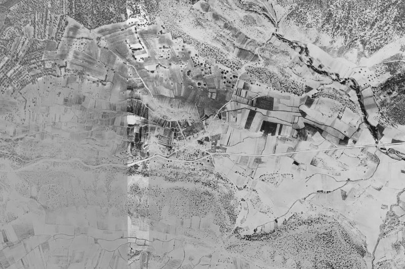 Ortofoto de 1956-1957 del núcleo de Quintanilla del Coco