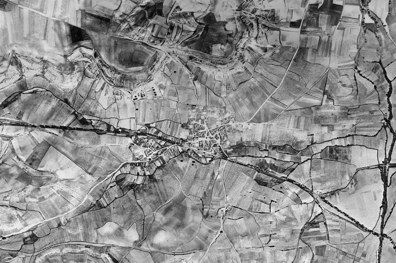 Ortofoto de 1956-1957 del núcleo de Las Quintanillas