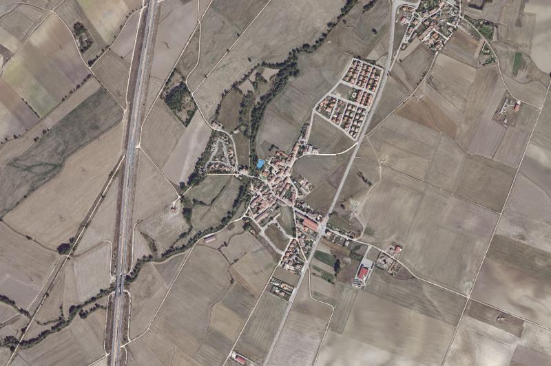 Ortofoto actual del núcleo de Quintanilla Vivar