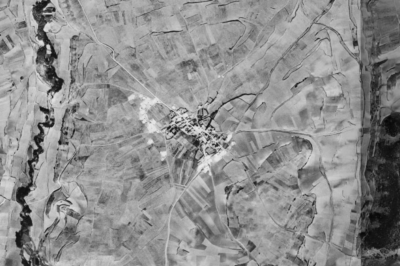 Ortofoto de 1956-1957 del núcleo de Redecilla del Campo