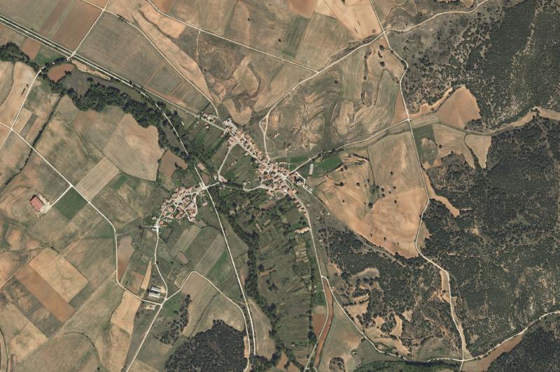 Ortofoto actual del núcleo de Revilla del Campo