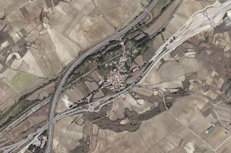 Ortofoto actual del núcleo de Rubena