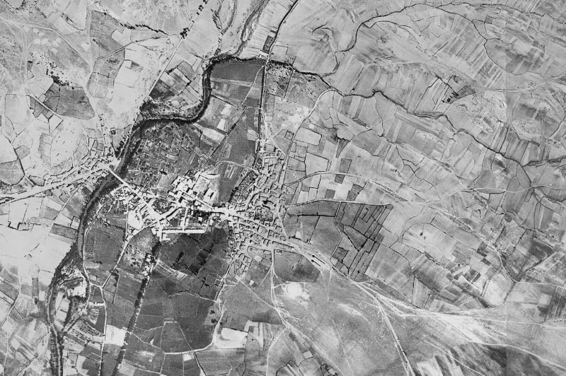 Ortofoto de 1956-1957 del núcleo de Salas de los Infantes
