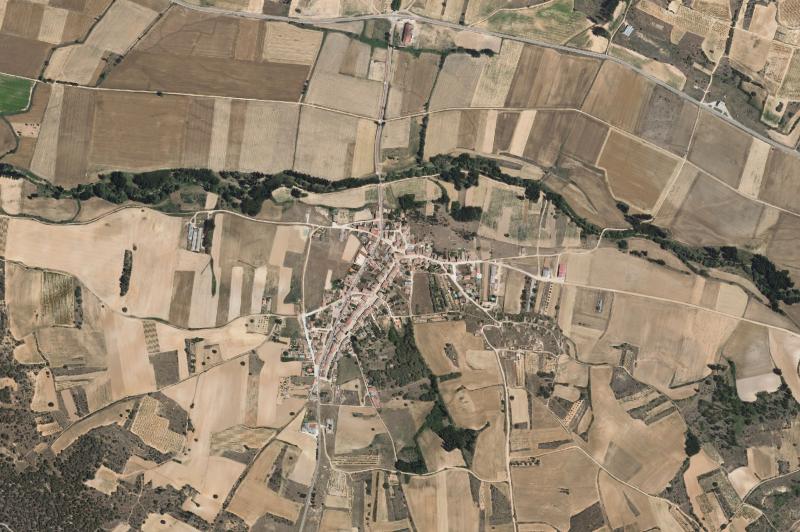 Ortofoto actual del núcleo de San Juan del Monte