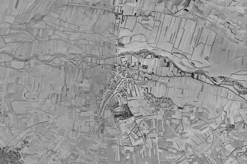 Ortofoto de 1956-1957 del núcleo de San Juan del Monte