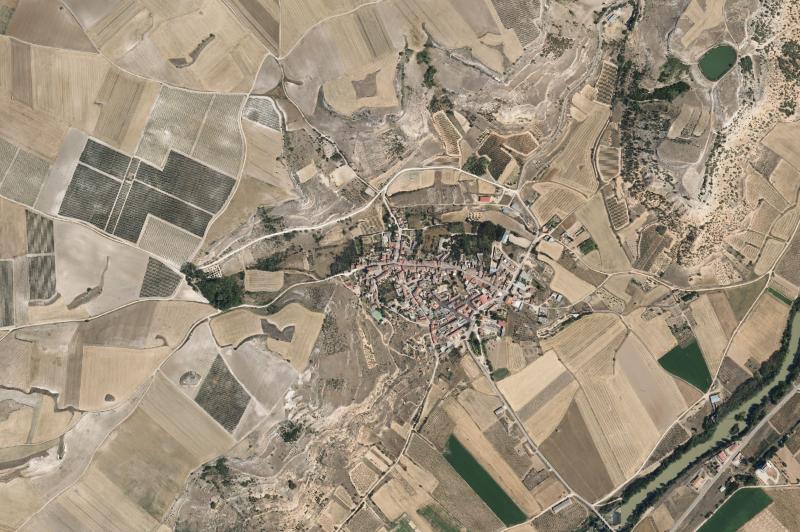 Ortofoto actual del núcleo de San Martín de Rubiales