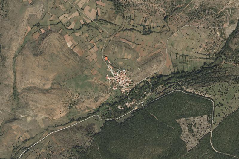Ortofoto actual del núcleo de San Millán de Lara
