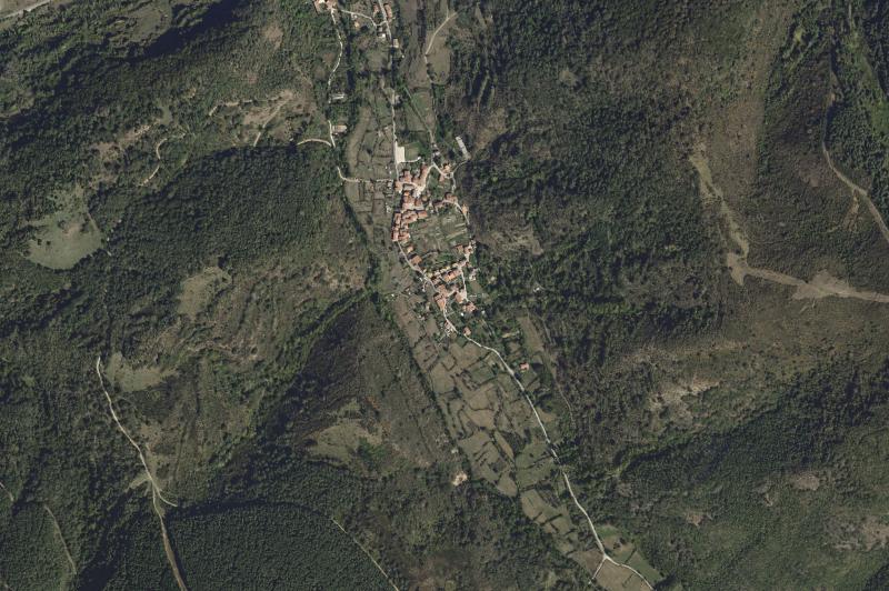 Ortofoto actual del núcleo de Santa Cruz del Valle Urbión