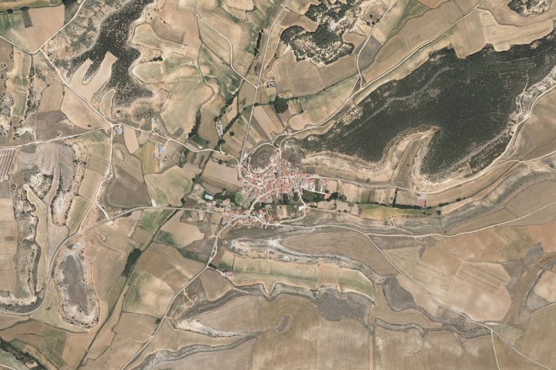 Ortofoto actual del núcleo de Santa María del Mercadillo