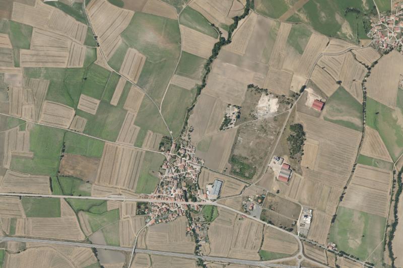 Ortofoto actual del núcleo de Santa María Ribarredonda