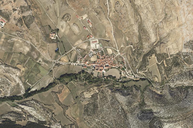 Ortofoto actual del núcleo de Santo Domingo de Silos