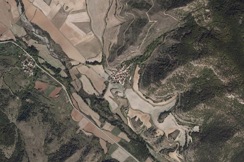Ortofoto actual del núcleo de San Vicente del Valle