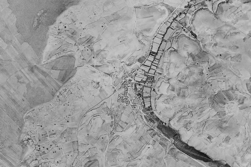 Ortofoto de 1956-1957 del núcleo de La Sequera de Haza