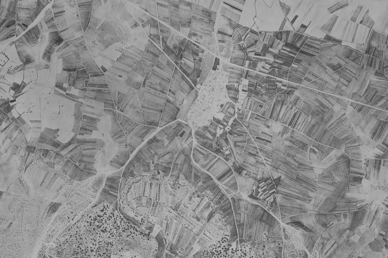 Ortofoto de 1956-1957 del núcleo de Solarana