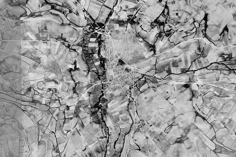 Ortofoto de 1956-1957 del núcleo de Sotresgudo