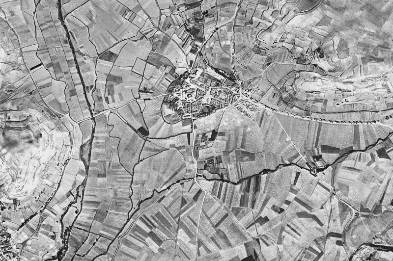 Ortofoto de 1956-1957 del núcleo de Tardajos