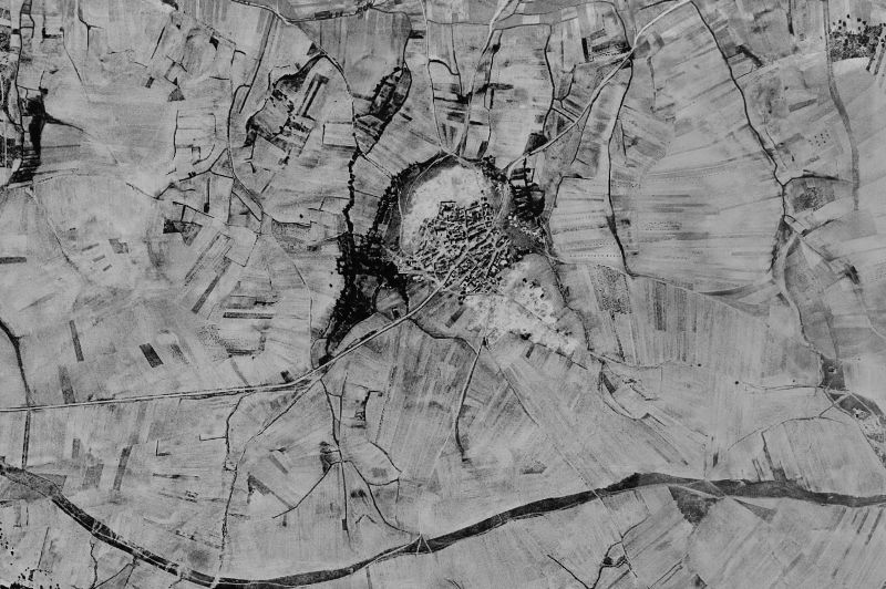 Ortofoto de 1956-1957 del núcleo de Torrecilla del Monte