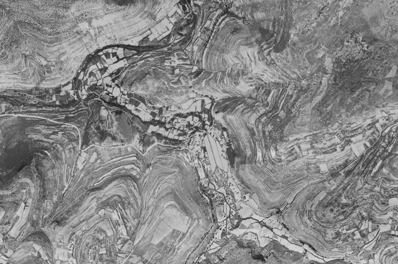Ortofoto de 1956-1957 del núcleo de Tubilla del Agua