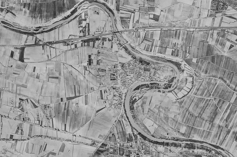 Ortofoto de 1956-1957 del núcleo de Vadocondes