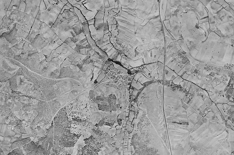 Ortofoto de 1956-1957 del núcleo de Valdorros
