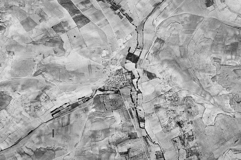 Ortofoto de 1956-1957 del núcleo de Vallejera