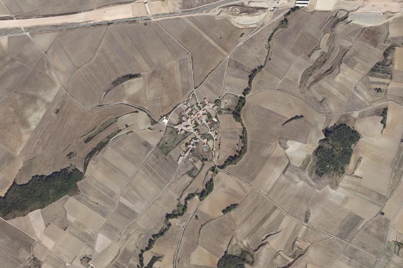 Ortofoto actual del núcleo de Viloria de Rioja