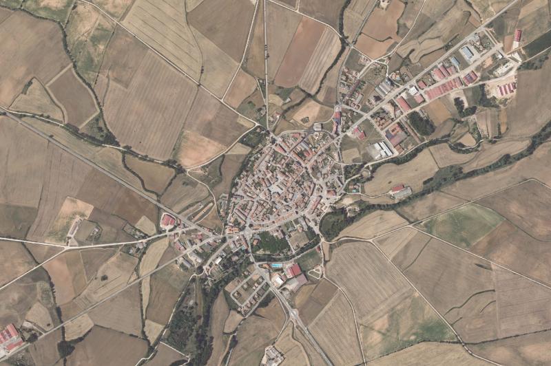 Ortofoto actual del núcleo de Villadiego