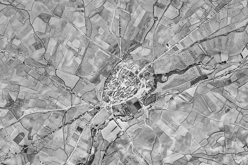 Ortofoto de 1956-1957 del núcleo de Villadiego