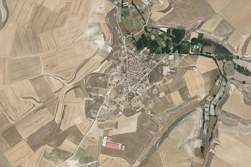 Ortofoto actual del núcleo de Villafruela