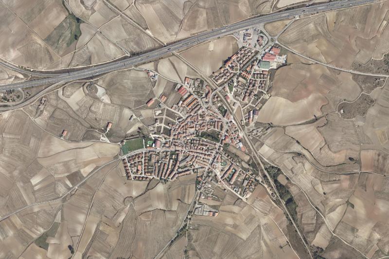 Ortofoto actual del núcleo de Villagonzalo Pedernales