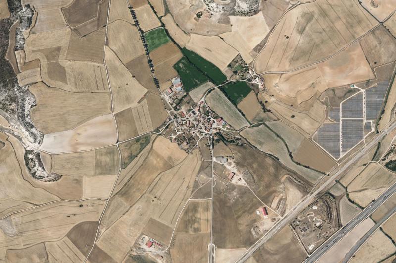 Ortofoto actual del núcleo de Villaldemiro