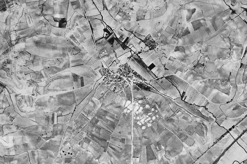 Ortofoto de 1956-1957 del núcleo de Villaldemiro