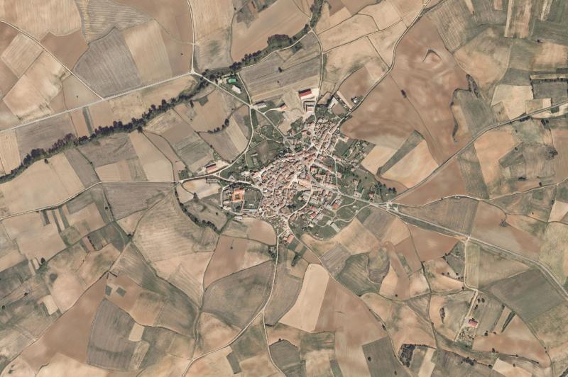 Ortofoto actual del núcleo de Villamayor de los Montes