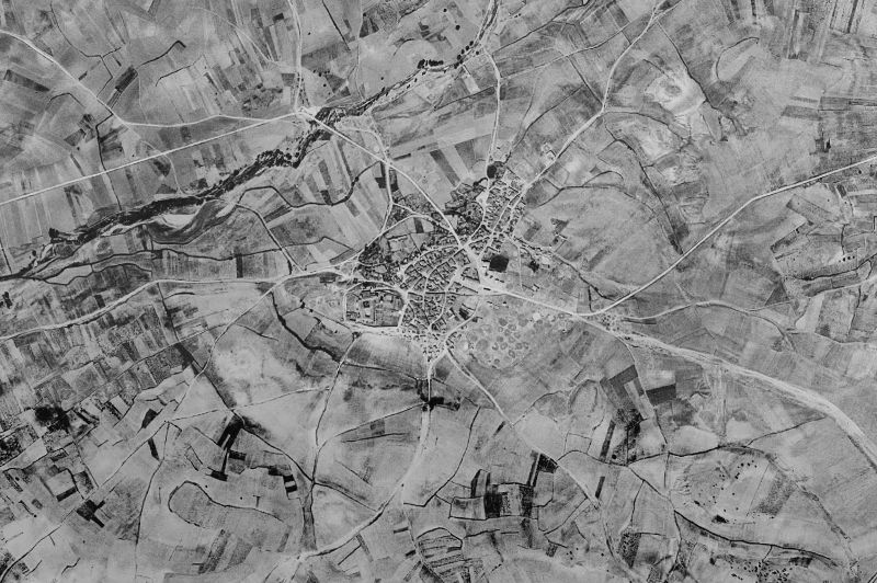 Ortofoto de 1956-1957 del núcleo de Villamayor de los Montes
