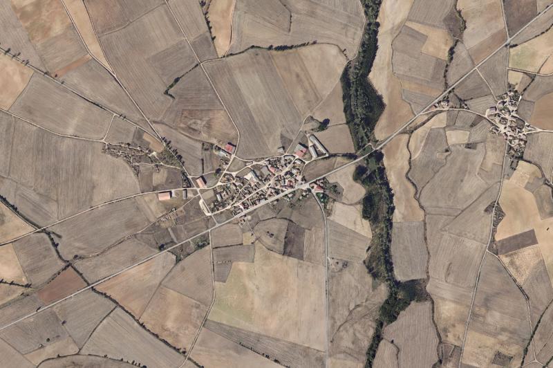 Ortofoto actual del núcleo de Villamayor de Treviño