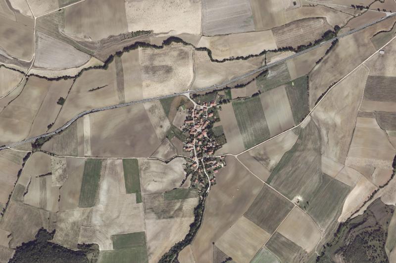 Ortofoto actual del núcleo de Villambistia