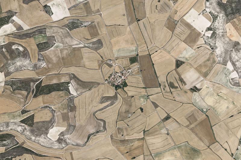 Ortofoto actual del núcleo de Villamedianilla