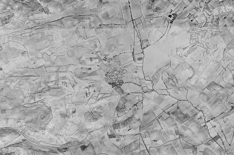 Ortofoto de 1956-1957 del núcleo de Villamedianilla