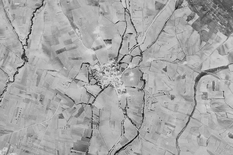 Ortofoto de 1956-1957 del núcleo de Villanueva de Teba