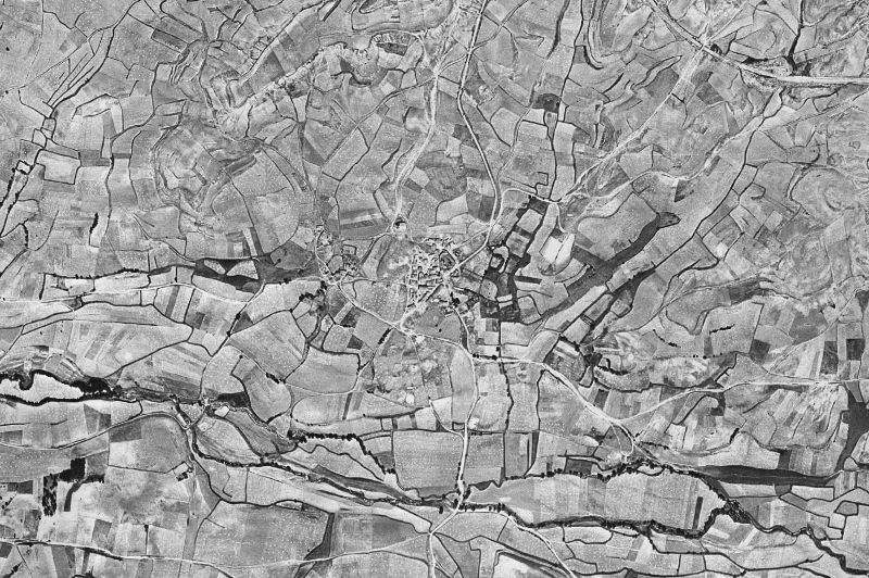 Ortofoto de 1956-1957 del núcleo de Villariezo