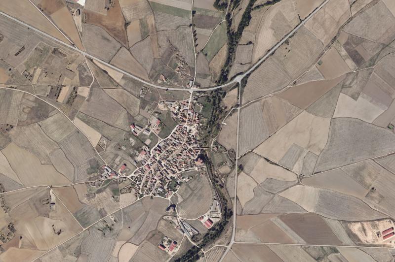 Ortofoto actual del núcleo de Villasandino