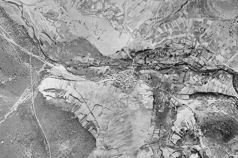 Ortofoto de 1956-1957 del núcleo de Villasur de Herreros