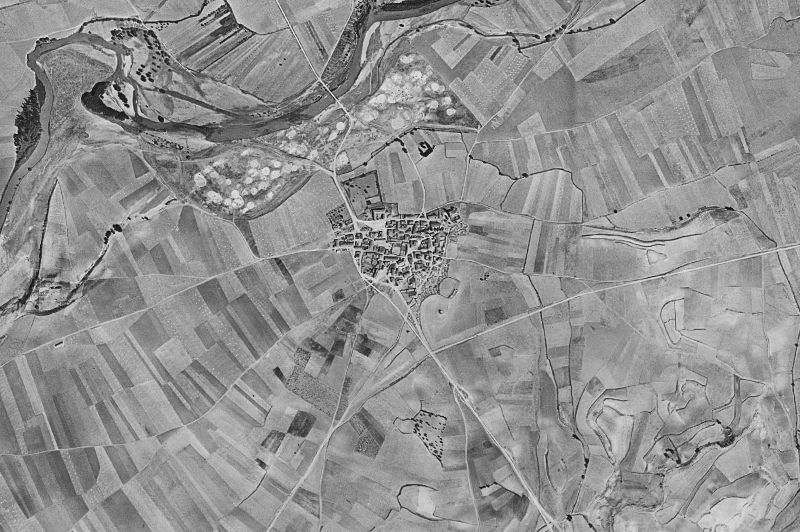 Ortofoto de 1956-1957 del núcleo de Villaverde-Mogina