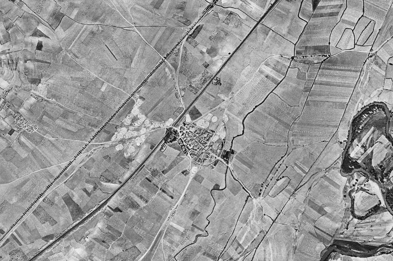 Ortofoto de 1956-1957 del núcleo de Villazopeque