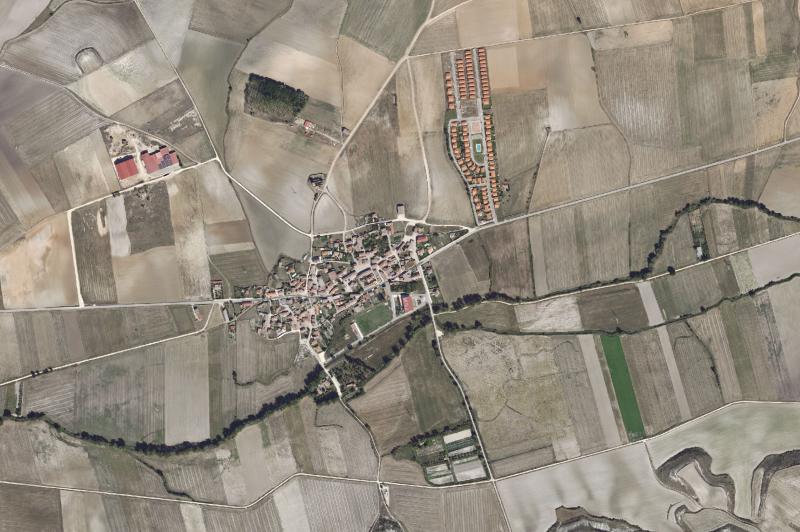 Ortofoto actual del núcleo de Valle de las Navas