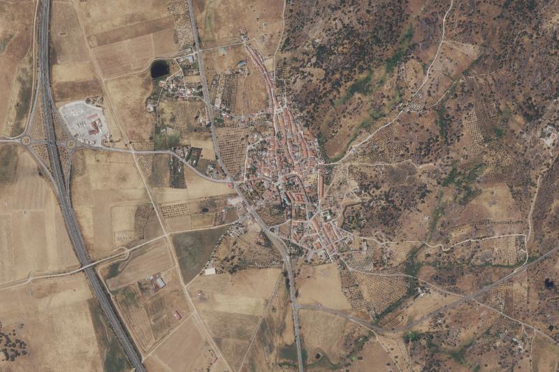 Ortofoto actual del núcleo de Aldea del Cano