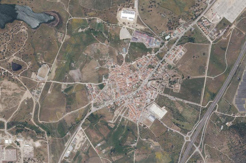 Ortofoto actual del núcleo de Almaraz