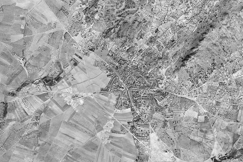 Ortofoto de 1956-1957 del núcleo de Arroyomolinos