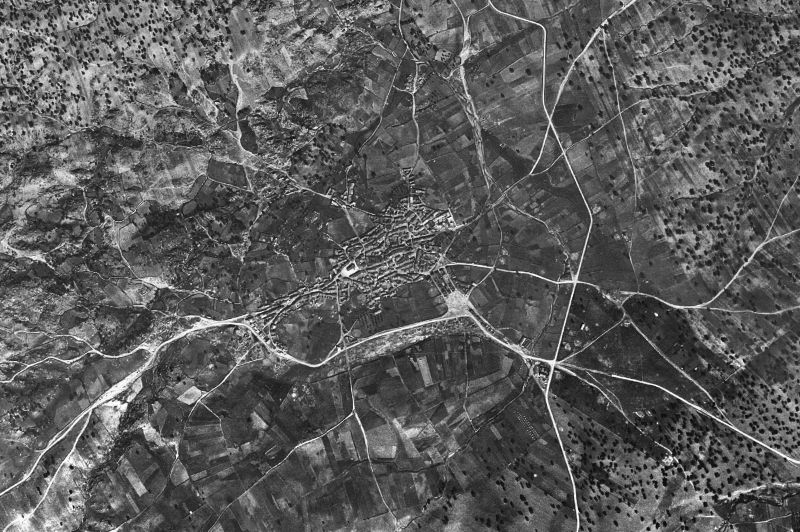Ortofoto de 1956-1957 del núcleo de Bohonal de Ibor