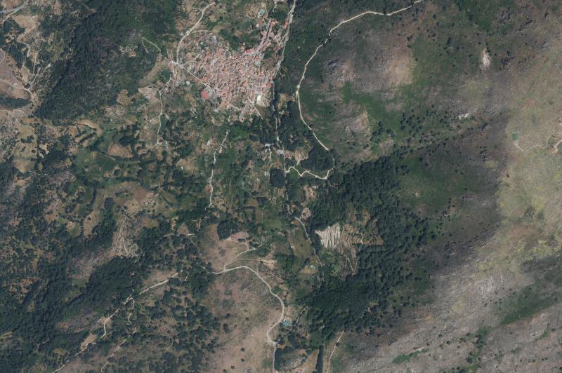 Ortofoto actual del núcleo de Cabezabellosa